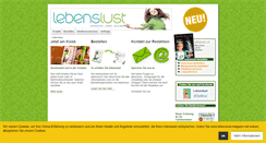 Desktop Screenshot of lebenslust-magazin.net