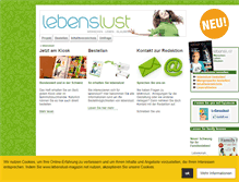 Tablet Screenshot of lebenslust-magazin.net